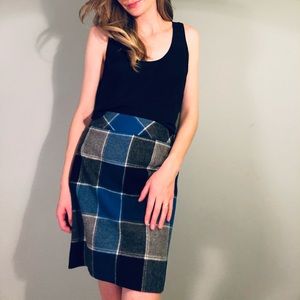 Blue Plaid Wool Mini Skirt ⭐️ 3 for $25 ⭐️